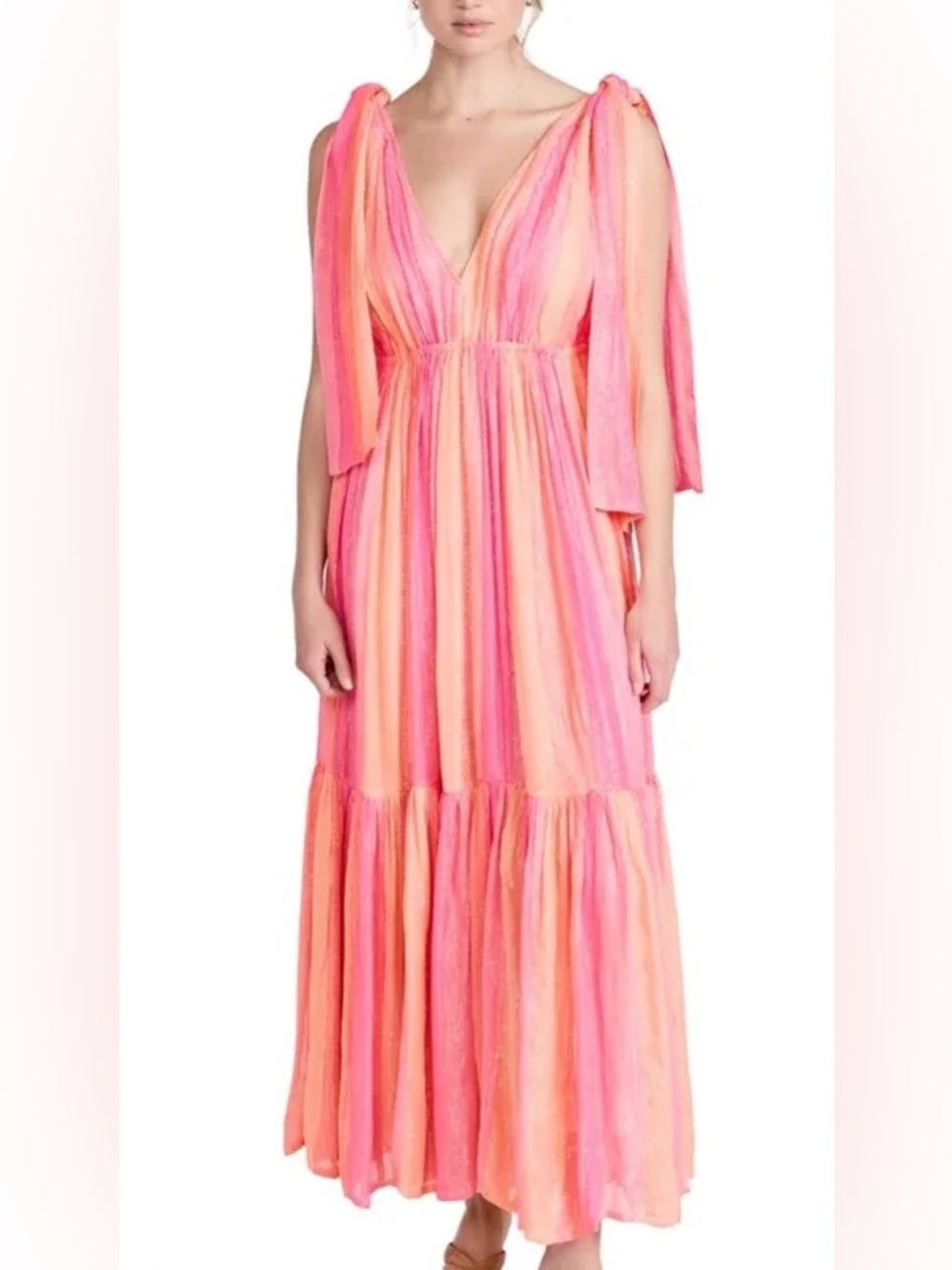 Like new. Sundress Fanya dress in Marbella Mix Neon Girl. Sunset colors with met